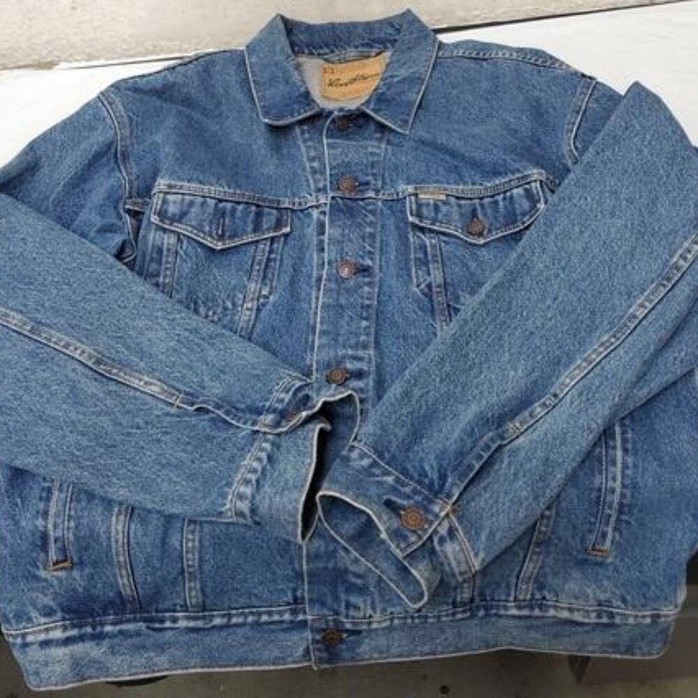 Levi Strauss Signature Blue Denim Jacket (NO SIZE TAG) - Picture 6 of 8